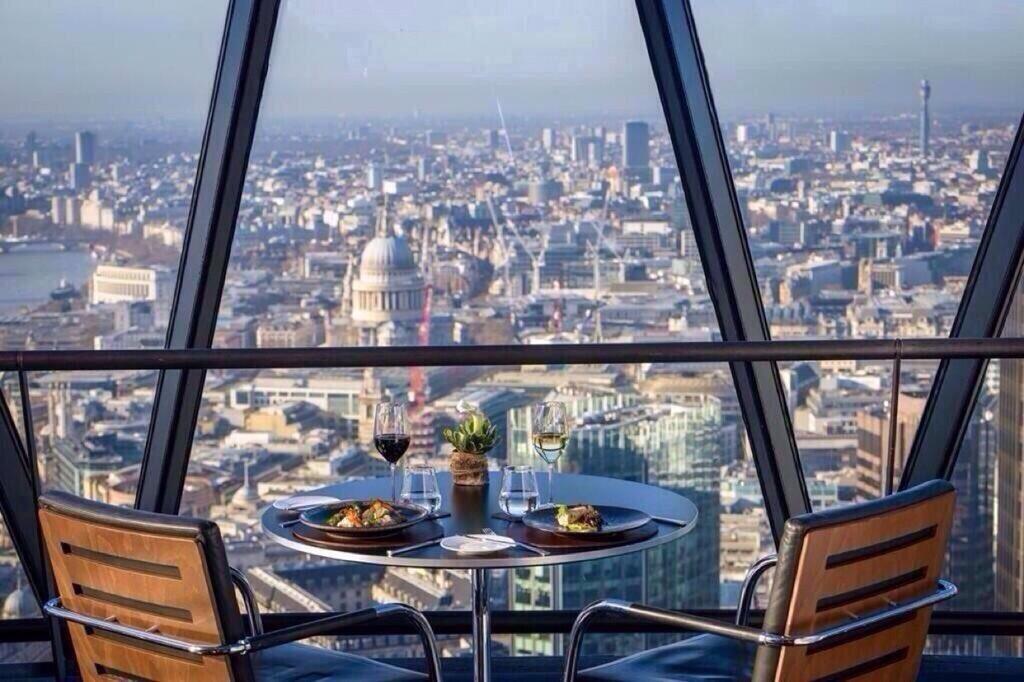 It could be The Gherkin for endless city views