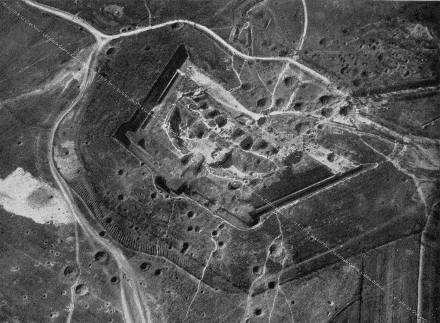 Das Fort Von Salis Soglio in Przemysl, von der österreichischen Luftwaffe fotografiert