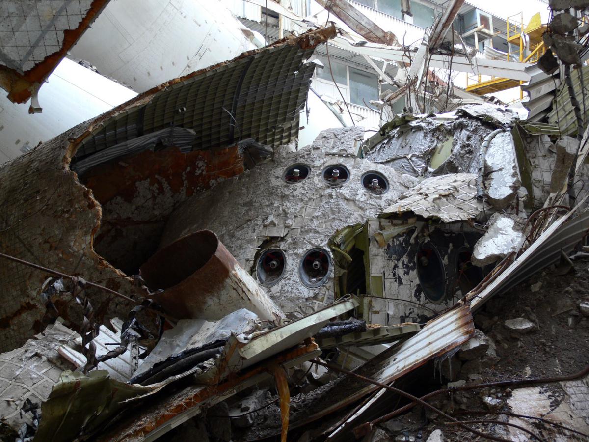 Baikonur hangar collapse